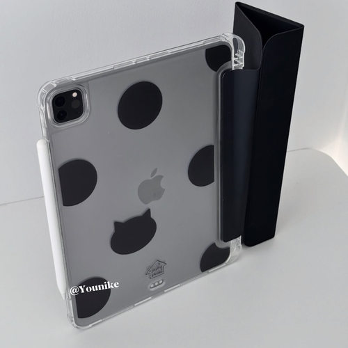 韩系少女可爱复古波点猫保护壳