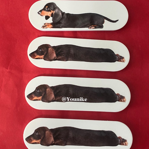 超可爱的腊肠狗狗创意支架ins风