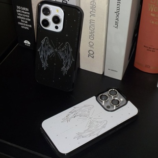 明星爱豆韩振同款恶魔天使羽翼适用iphone17pro/17promax保护壳苹果16手机壳16promax保护套15防摔13/14外壳