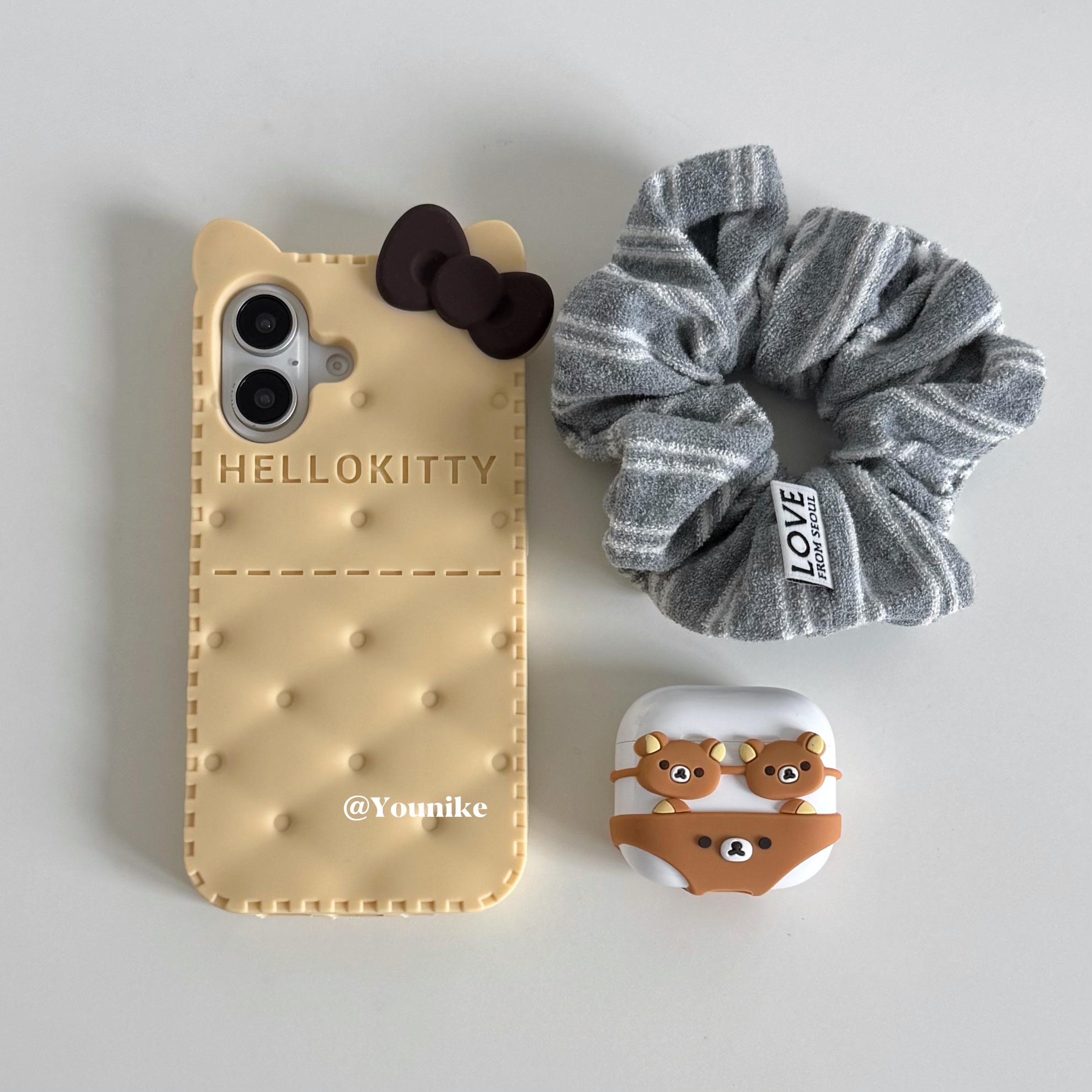 韩系ins趣味可爱饼干造型kt适用iphone17pro/17promax保护壳苹果16手机壳16promax保护套15防摔13/14外壳air