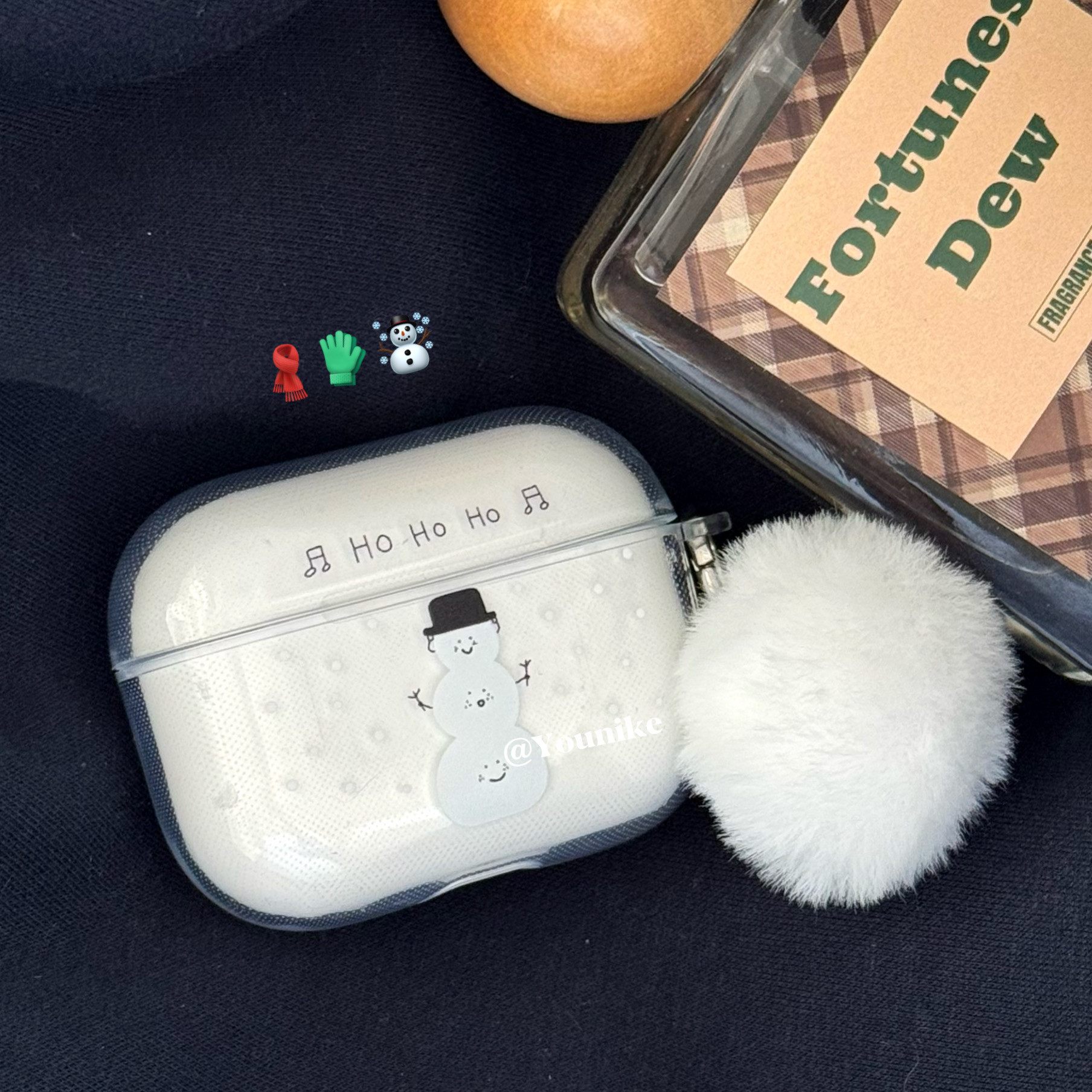 冬季氛围感礼帽小雪人耳机壳套