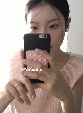 韩系ins博主同款少女粉色吸盘适用iphone17pro/17promax保护壳苹果air手机壳16promax保护套15防摔13/14外壳