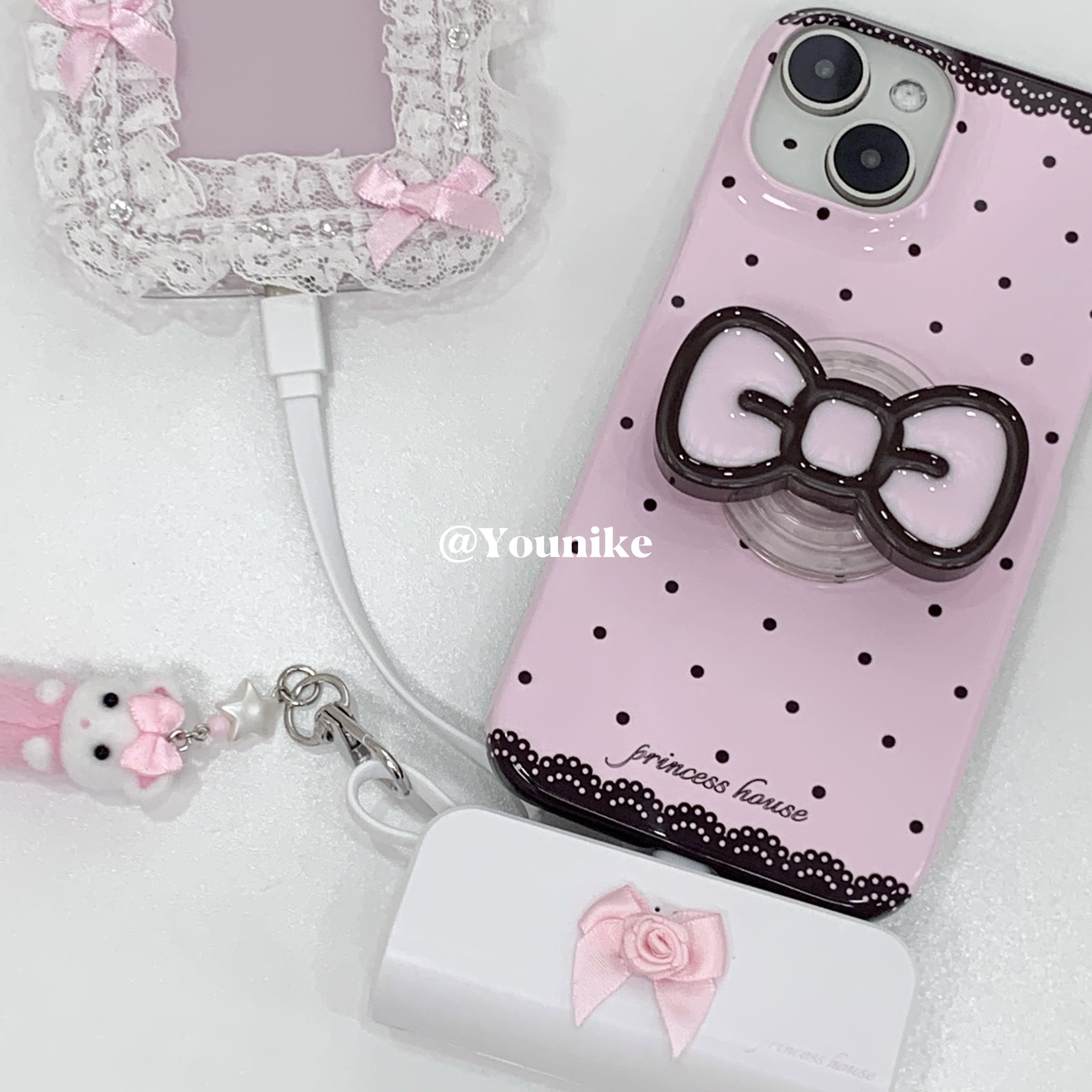 设计师款韩系ins秋冬复古巧克力波点粉嫩少女心乖巧适用iphone16pro/15promax苹果13/14/12手机壳保护套防摔,3C数码配件,手机保护套/壳,淘宝优惠券,粉丝福利购,淘宝优惠卷