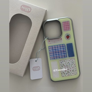 夏日好心情多巴胺少女浪漫随性韩系ins少女感古早甜美适用iphone16pro/15promax苹果16/13/14手机壳保护套