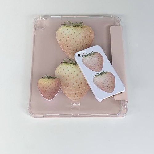 甜美可爱粉草莓平板皮质韩系ins