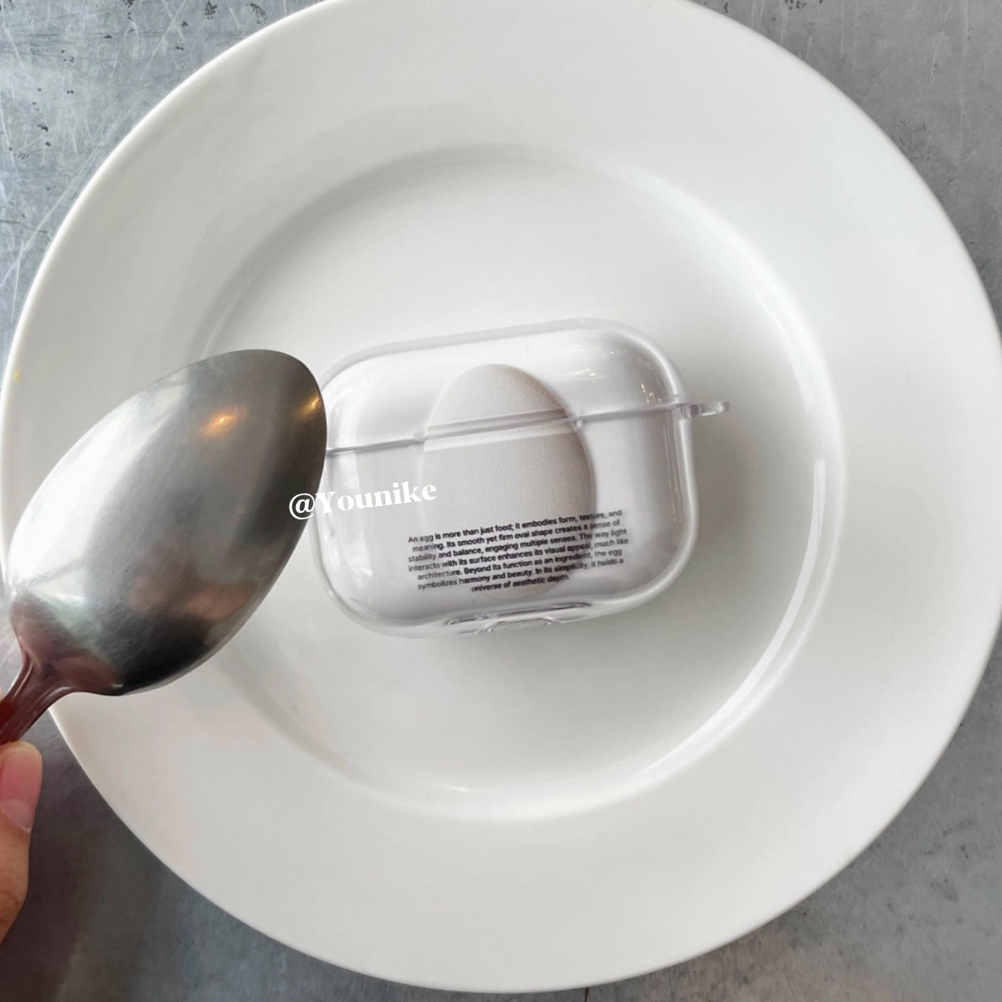 韩女小众设计一颗鸡蛋耳机套