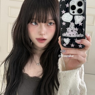 韩系浪漫芝士莓莓蛋糕miu系少女适用iphone17air/17promax保护壳苹果16手机壳16promax保护套15防摔13/14外壳