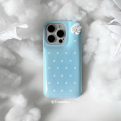 韩系ins天使古早波点皮质适用iphone17pro 14外壳air 17promax保护壳苹果16手机壳16promax保护套15防摔13