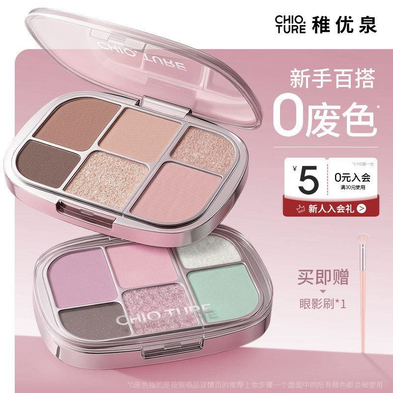 一盘6色多功能盘，7.9g送眼影刷图片