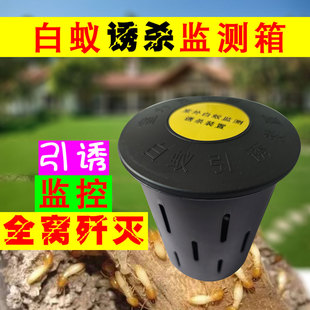 白蚁引诱箱室内外灭除白蚂蚁诱杀盒诱饵包林地别墅一窝端监测装置