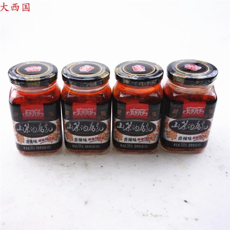 寇寇豆腐乳香辣味300g江西特产山茶油腐乳吉安腐乳四瓶