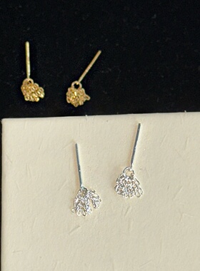 S925银迷你摇曳微光灵动流苏耳钉轻奢欧美气质百搭高级感耳饰女