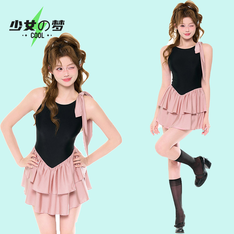 少女梦黑粉公主2025新款爆款泳衣女连体保守遮肚显瘦泡温泉度假,运动/瑜伽/健身/球迷用品,连体泳衣,淘宝优惠券,粉丝福利购,淘宝优惠卷