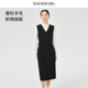 配腰带 裙子 高智通勤 NAERSI娜尔思绵羊毛连衣裙优雅春秋季
