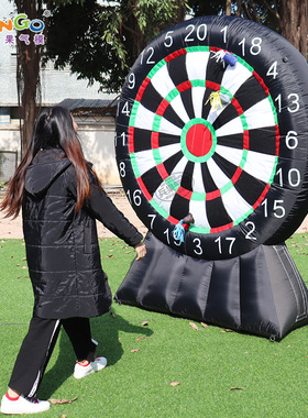 充气飞镖盘靶气模趣味游戏红色小鸟射击九宫格足球门篮球框