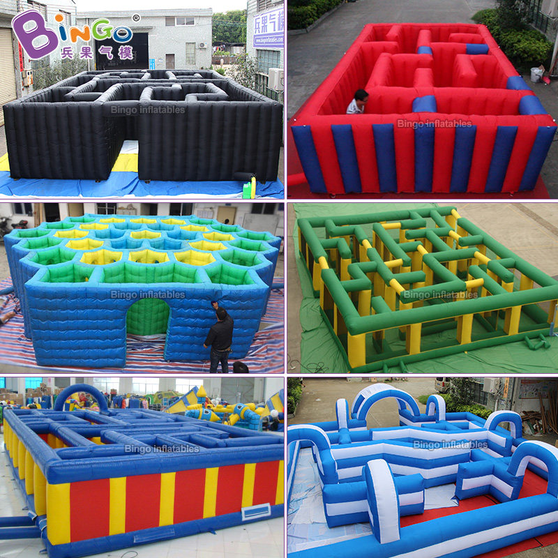 大型充气pvc闭气蜂巢迷宫气模户外训练教具体育活动玩具通道风机