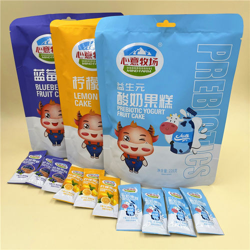 心意牧场云南酸奶果糕蓝莓柠檬