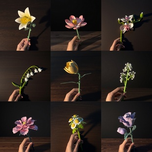 2026潘洛斯永生积木花益智拼装仿真玩具新年生日情人节礼物送女生