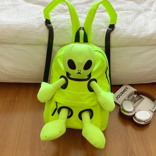 大容量防水外星人3D卡通双肩包