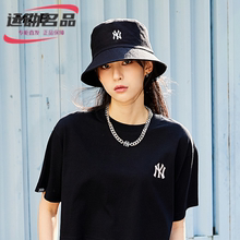 MLB男女帽子2023春季新款NY小标运动帽休闲帽盆帽渔夫帽3AHT7701N