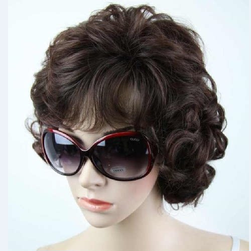 女式妈妈高贵蛋卷中老年假发