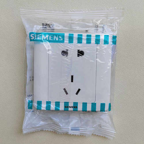 西门子远景五孔插座大孔10A两三