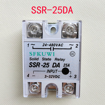 SFKUWI单相固态继电器SSR-25DA  24-380VAC input3-32VDC Solid
