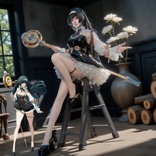 梦想家绝区零cos服耀嘉音水晶灯下cosplay二次元服装游戏动漫紧身