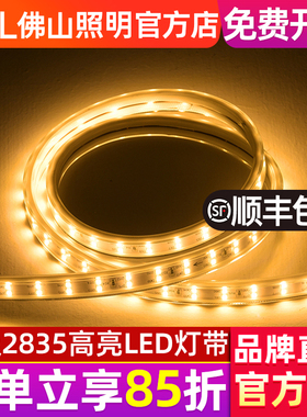佛山照明双排120珠高亮led灯带2835灯珠吊顶贴片软灯条柜台照明灯
