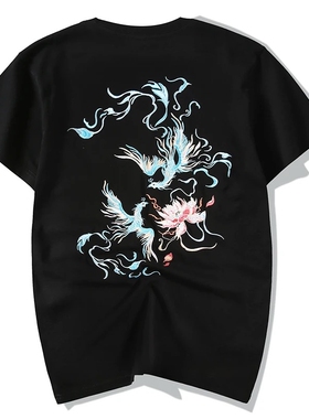 Summer Chinese casual embroidered T-shirt