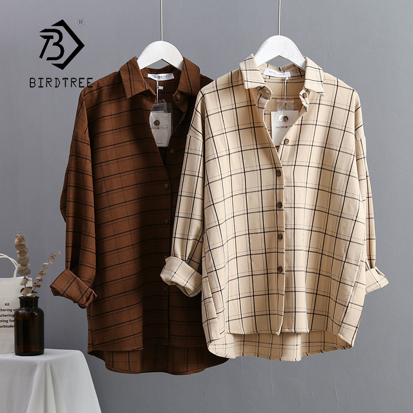 New Arrival Women Plaid Oversize Blouse Batwing Sleeve Front|msdalam kategori Butik wanita / wanita, shirt - dari Buy2taobao.com untuk memberikan perkhidmatan ejen Taobao profesional membeli