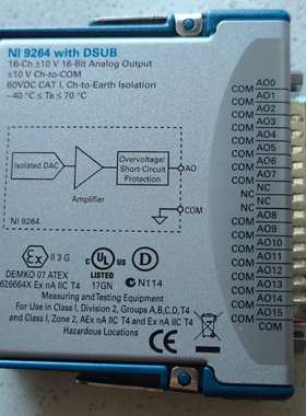 原装正品数据采集板卡二手NI-9264数据采集模块785190-01一手现货