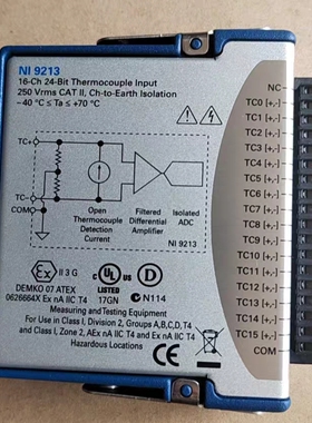 原装正品数据采集板卡二手NI-9213数据采集模块785185-01一手现货