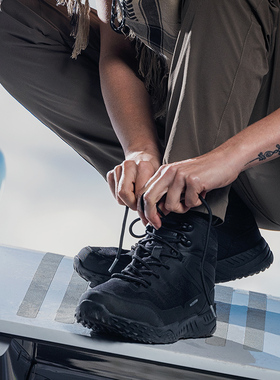 MAGNUM马格南拳击手中/低帮户外战术鞋靴作训鞋徒步登山鞋靴黑色