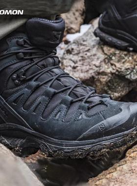 萨洛蒙军版户外登山徒步鞋QUEST 4D FORCES 2 中帮防水防滑作战靴