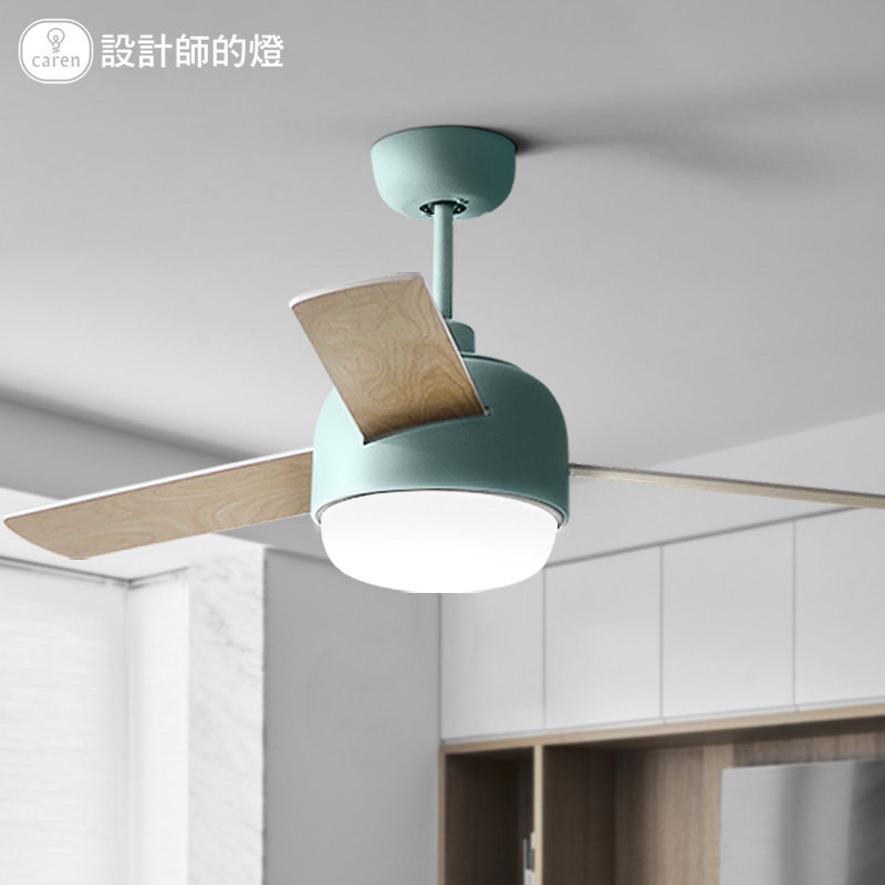 设计师的灯简约现代北欧客厅吊扇灯卧室新款家用led餐厅风扇灯_虎窝淘