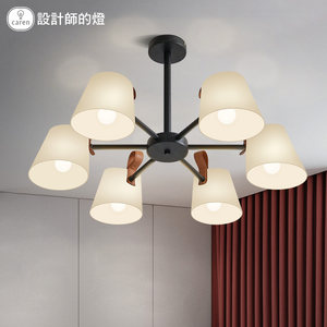 设计师的灯北欧客厅灯现代简约个性创意餐厅卧室家用皮带玻璃吊灯