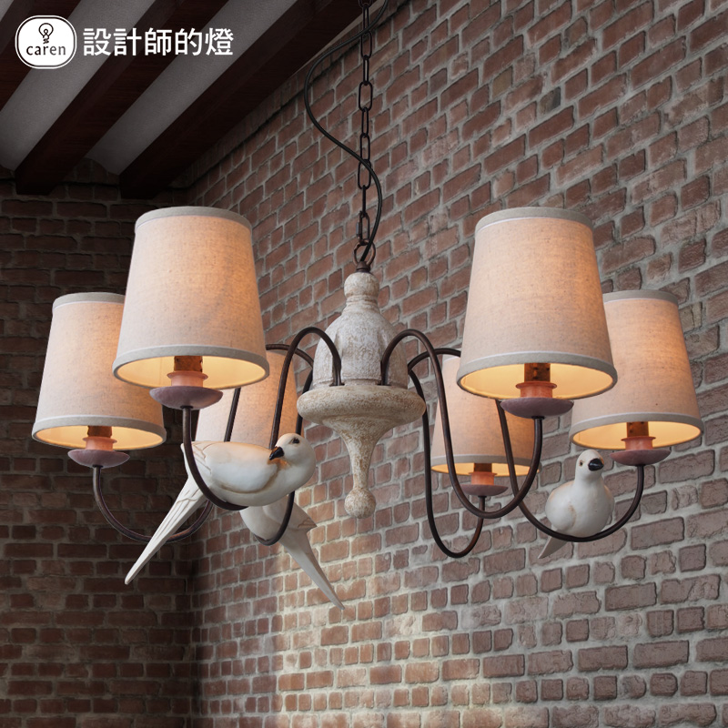 设计师的灯美式乡村风咖啡厅