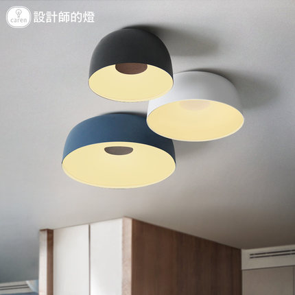 玄关入户个性北欧餐厅吧台灯简约现代客厅书房卧室LED圆形吸顶灯