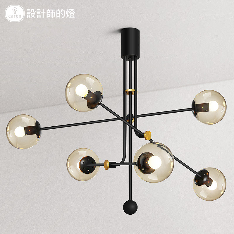 设计师的灯北欧客厅吊灯美式轻奢大气餐厅灯个性网红魔豆分子灯具,家装灯饰光源,客厅吊灯,淘宝优惠券,粉丝福利购,淘宝优惠卷