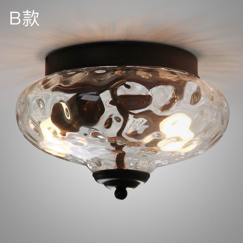 设计师的灯玄关玻璃吸顶灯