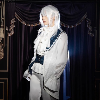 lolita王子系衬衫马甲燕尾刺离枝