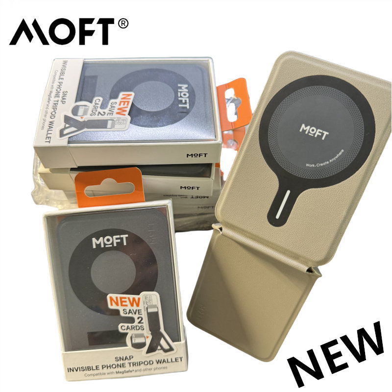 MOFT MagSafe磁吸直播手机支架轻巧便携自拍三角折叠新款卡包支架