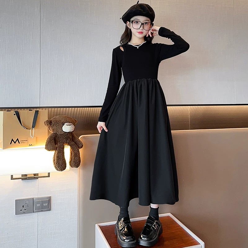 女童春夏新款针织礼服公主裙