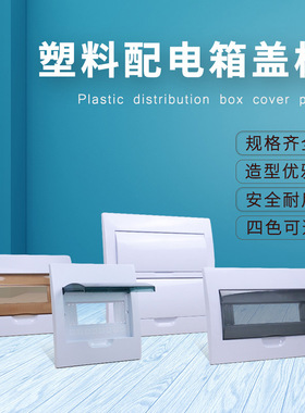 PZ30强电箱盖板塑料面板豪华梅兰型家用配电箱电闸双层C45空开