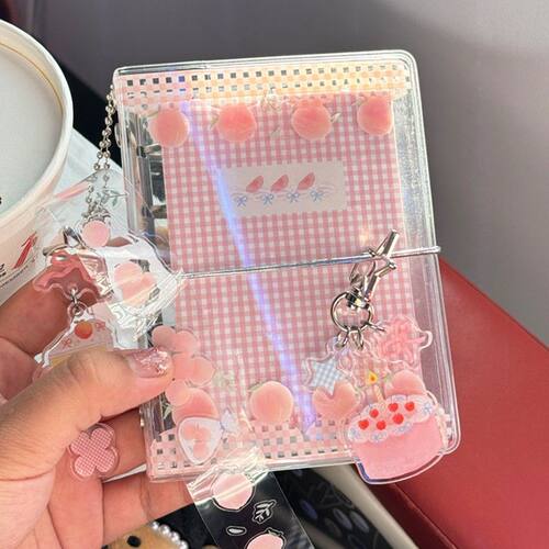 菜菜瑄瑄樱桃奶油粉蓝蜜桃格纹兔兔花三色堇M5A7内页夏日粉