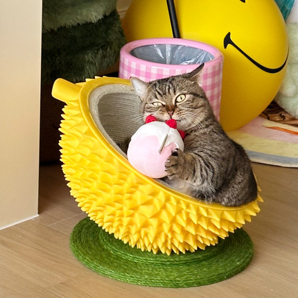 剑麻猫窝猫抓板一体不掉屑耐磨夏季猫房子宠物窝四季通用猫咪玩具