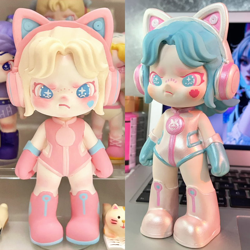 3D大娃Dora电竞少女石膏娃娃拽姐香薰白胚diy创意涂鸦彩绘石膏