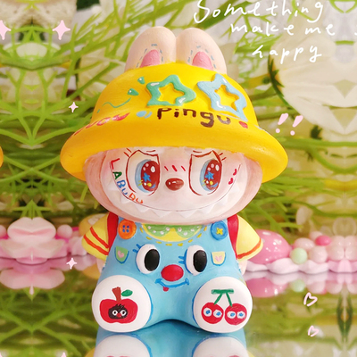 大号拉布布大号石膏娃娃涂色网红大号儿童创意diy涂鸦石膏彩绘