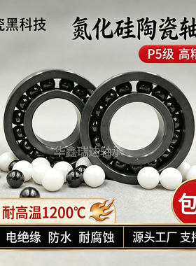 全陶瓷氮化硅满珠耐高温1200度轴承 6805 6806 6807 6808 6809CEF